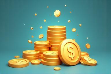 Illustration of coins or currency related to gaming